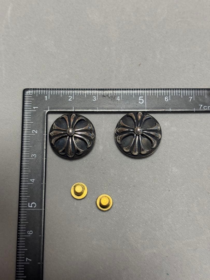 ALZUNI クロスボールコンチョ　シルバー950 2個セット！