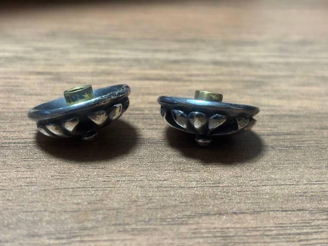 ALZUNI クロスボールコンチョ　シルバー950 2個セット！