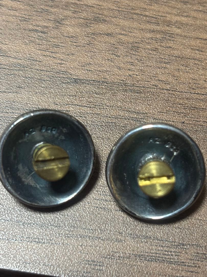 ALZUNI クロスボールコンチョ　シルバー950 2個セット！