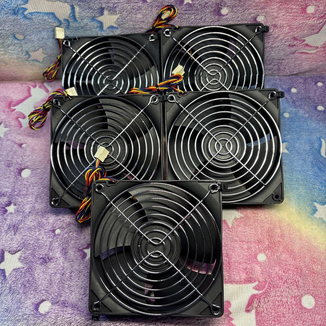 Nidec Ultraflo 120mm 冷却 ファン CPU強力ファン 5個