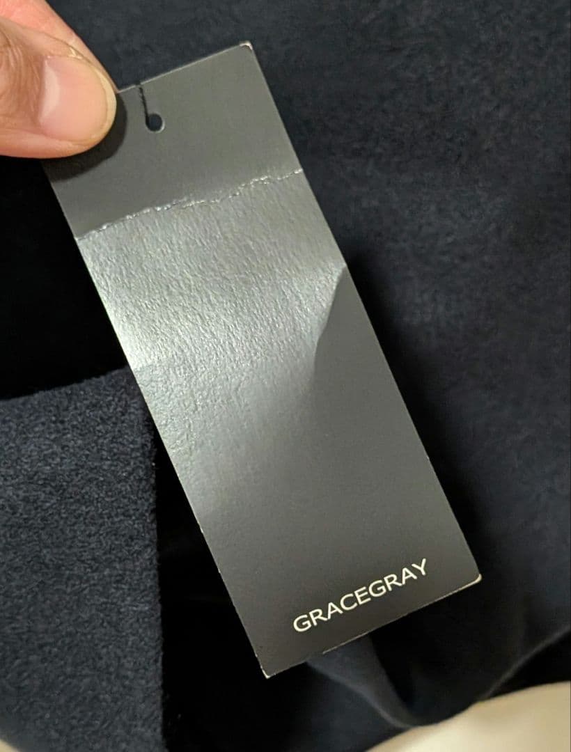 【限定セール】GRACEGRAY ロングベスト ジレ　ネイビー 新品未使用