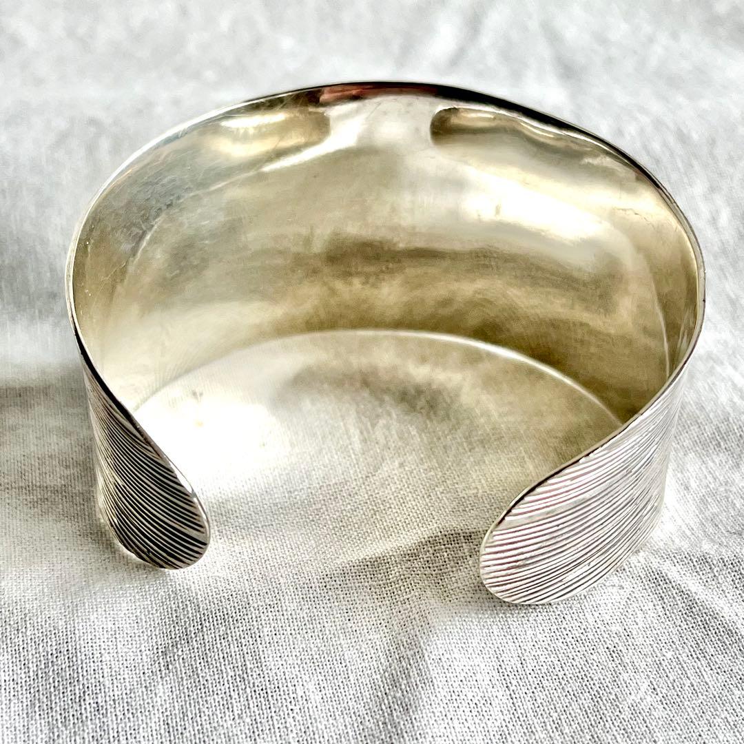 メキシカンジュエリー　ヴィンテージ　DDD バングル　ボーンカフMEXICO