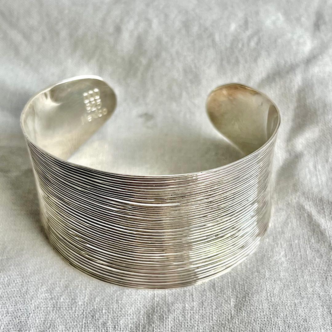 メキシカンジュエリー　ヴィンテージ　DDD バングル　ボーンカフMEXICO