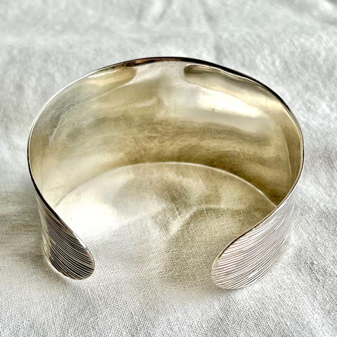 メキシカンジュエリー　ヴィンテージ　DDD バングル　ボーンカフMEXICO