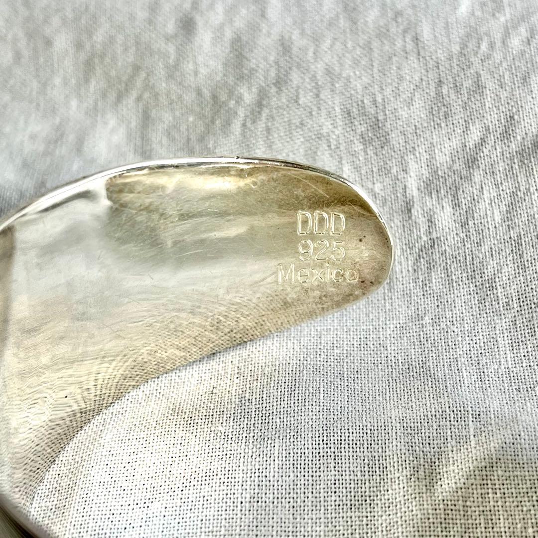 メキシカンジュエリー　ヴィンテージ　DDD バングル　ボーンカフMEXICO