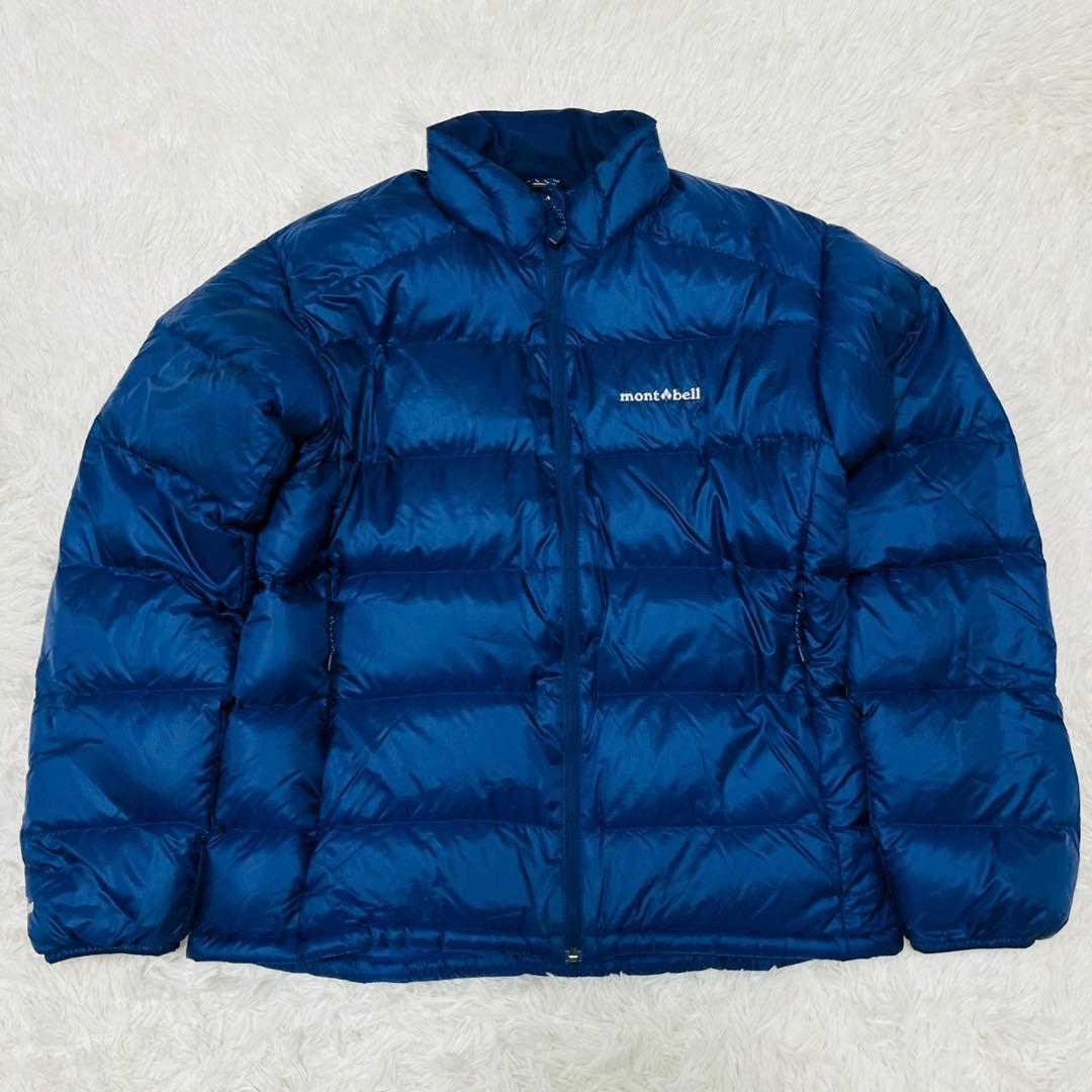 モンベル　ライトアルパインダウン ジャケット　ネイビー L 軽量　防寒