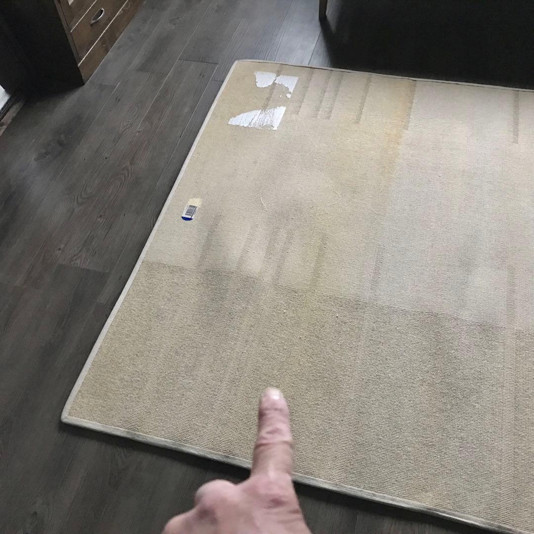 Kw M ラグ ラグマット カーペット 絨毯134×199cm ベージュ