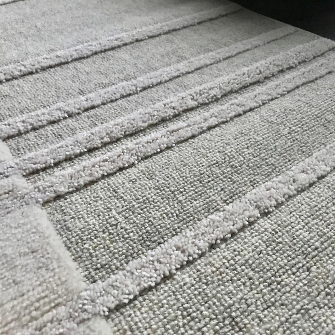 Kw M ラグ ラグマット カーペット 絨毯134×199cm ベージュ