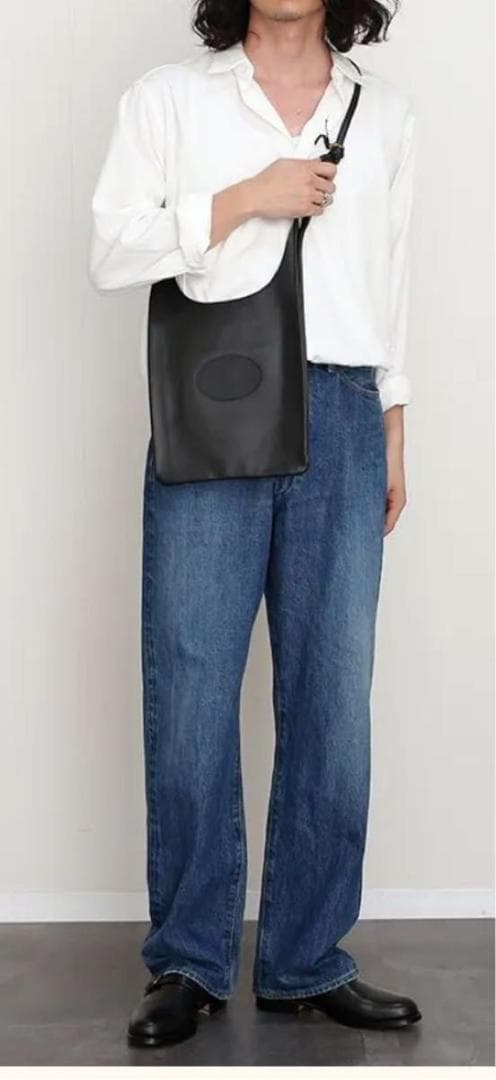 美品 近年 NICENESS LOWE ホースレザー ショルダーバッグ メンズ