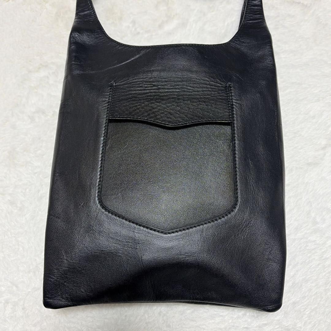 美品 近年 NICENESS LOWE ホースレザー ショルダーバッグ メンズ