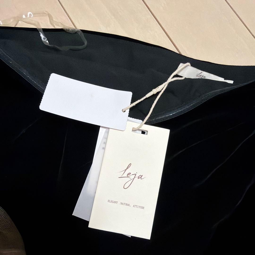 新品タグ付 アシンメトリーティアードフリル3WAYベロアワンピースドレス