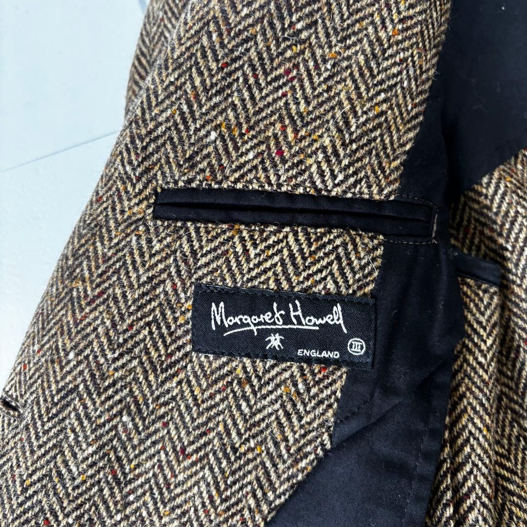 MARGARET HOWELL ✨極美品テーラードジャケット　ヘリンボーン　2B