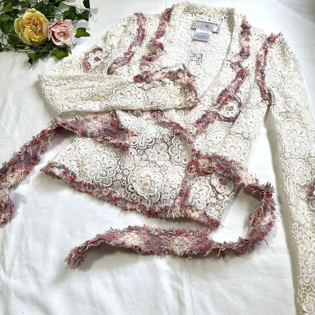 【美品✨】CHANELシャネル★レース★ジャケット＆スカート★セットアップ36