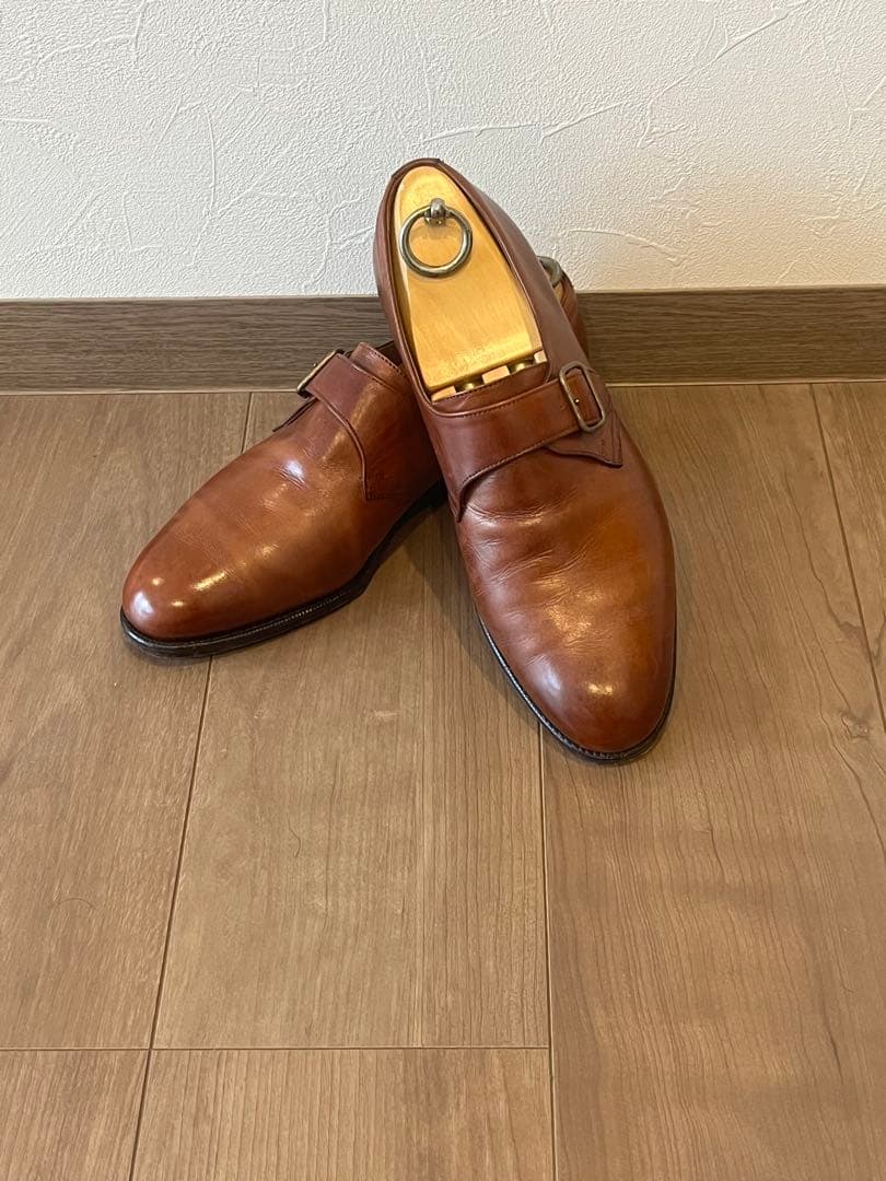 【美品】'90年代旧エドワードグリーン　シングルモンクストラップ 旧工場製