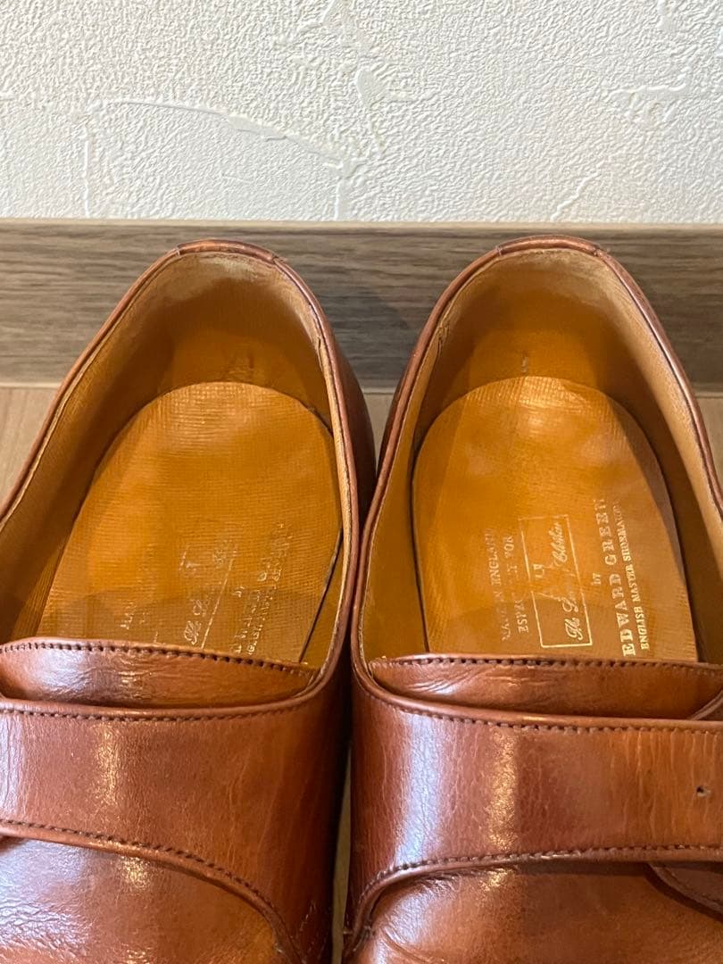 【美品】'90年代旧エドワードグリーン　シングルモンクストラップ 旧工場製