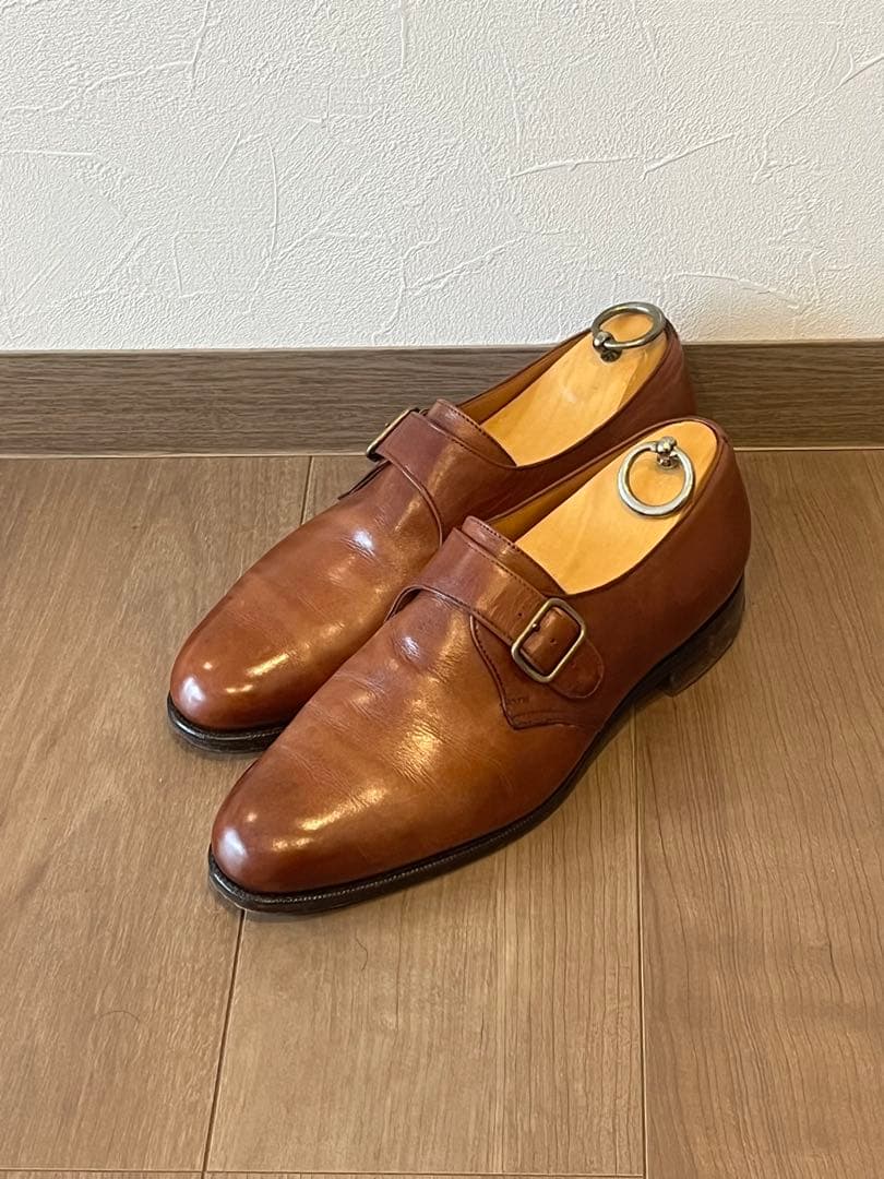 【美品】'90年代旧エドワードグリーン　シングルモンクストラップ 旧工場製