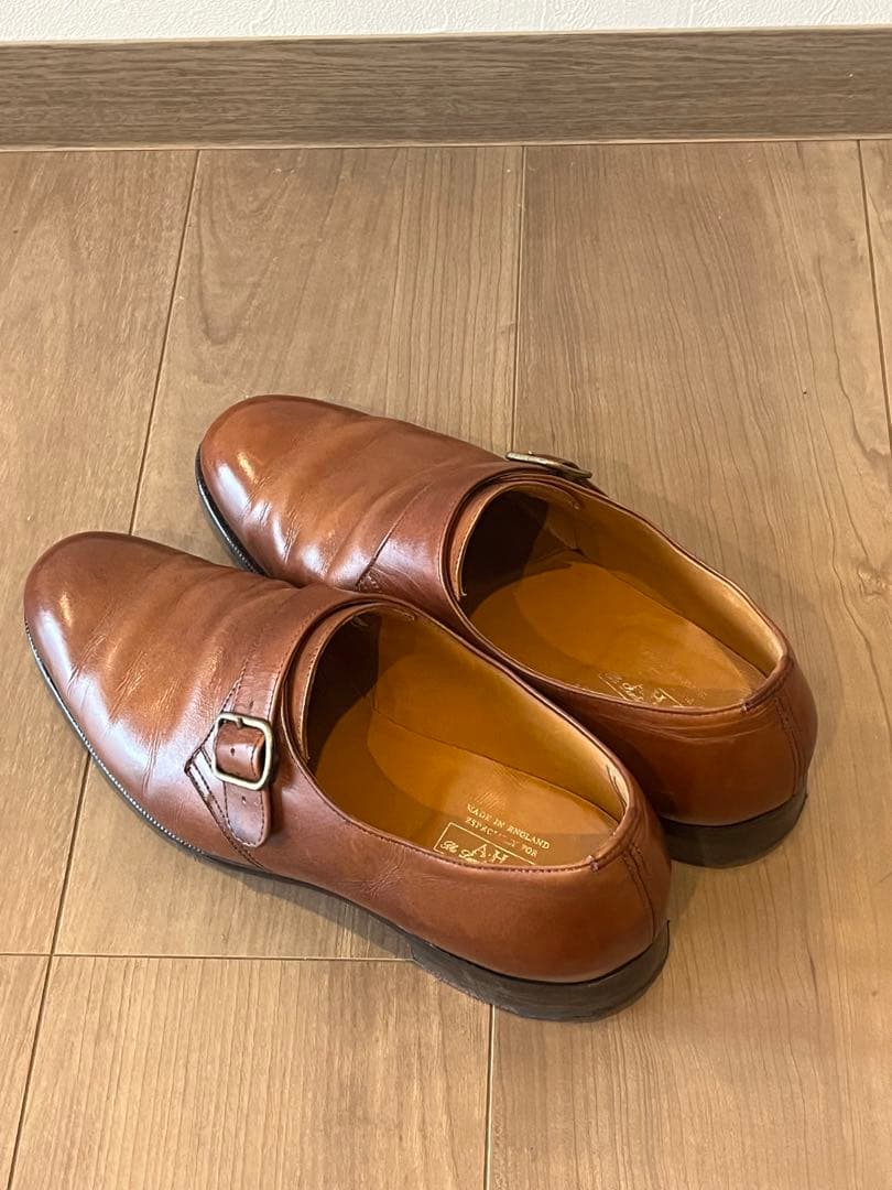 【美品】'90年代旧エドワードグリーン　シングルモンクストラップ 旧工場製