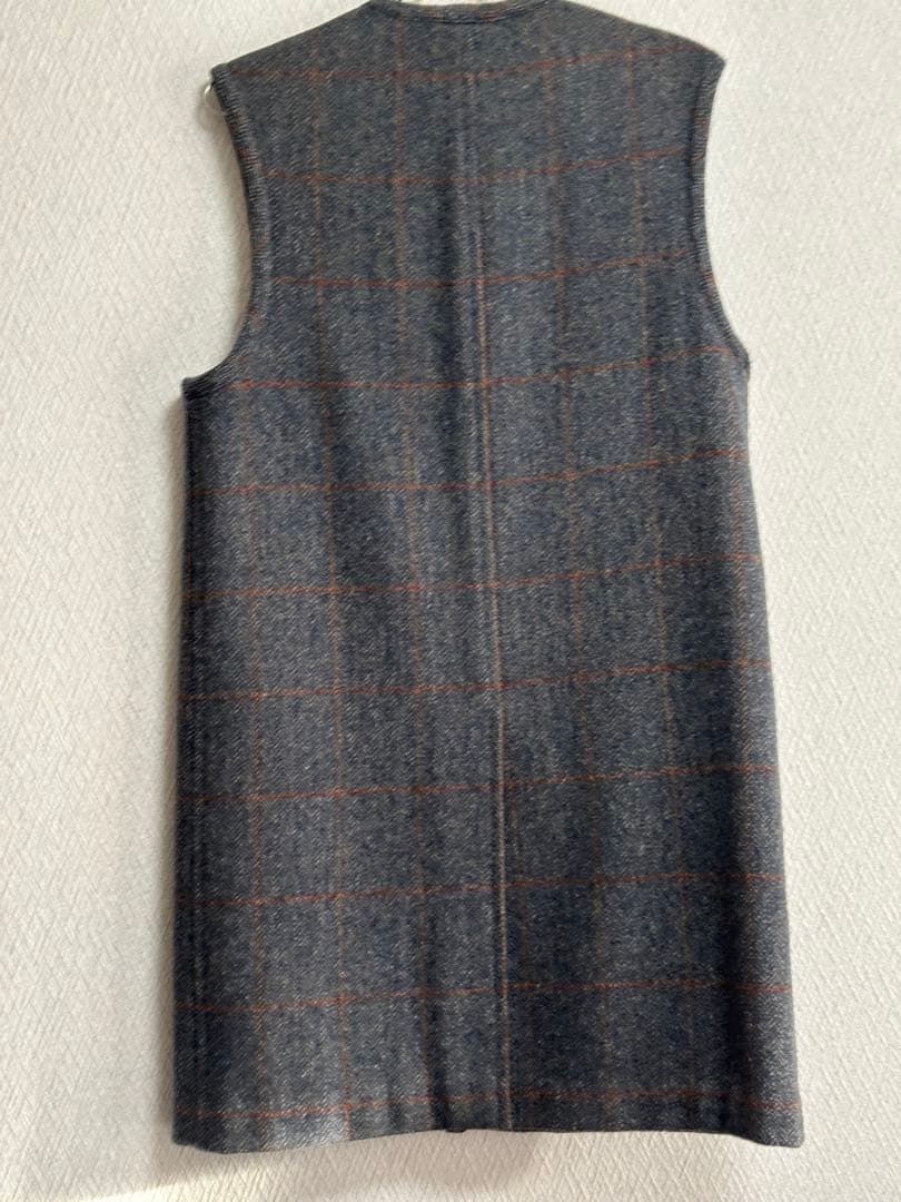 【超貴重モッズ期］コムデギャルソンオムプリュス、ノーカラー袖無しロングジャケット