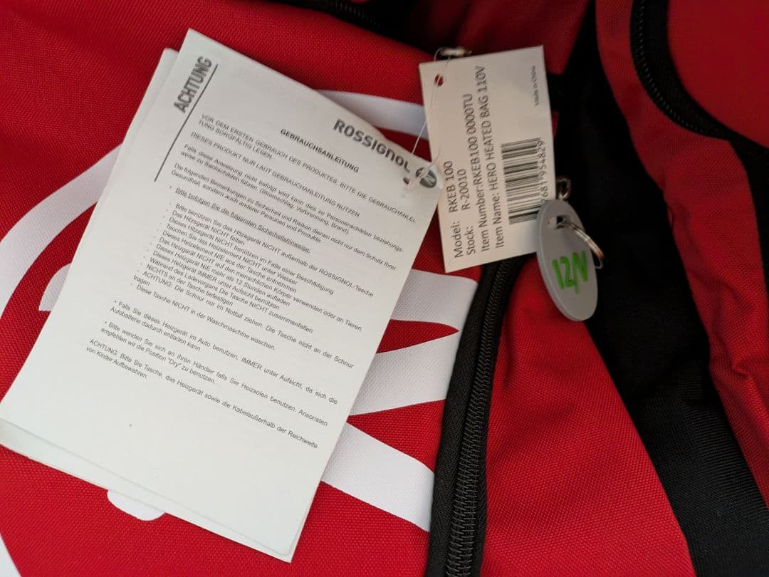 【Tatuya Imura】ROSSIGNOL ヒーテッドバッグ　 赤黒