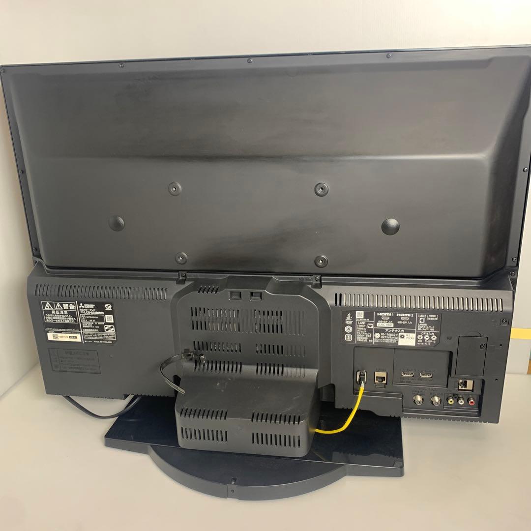 三菱 テレビ ３２型 HDD 1TB 内蔵 予約録画可 ターンテーブル DVD