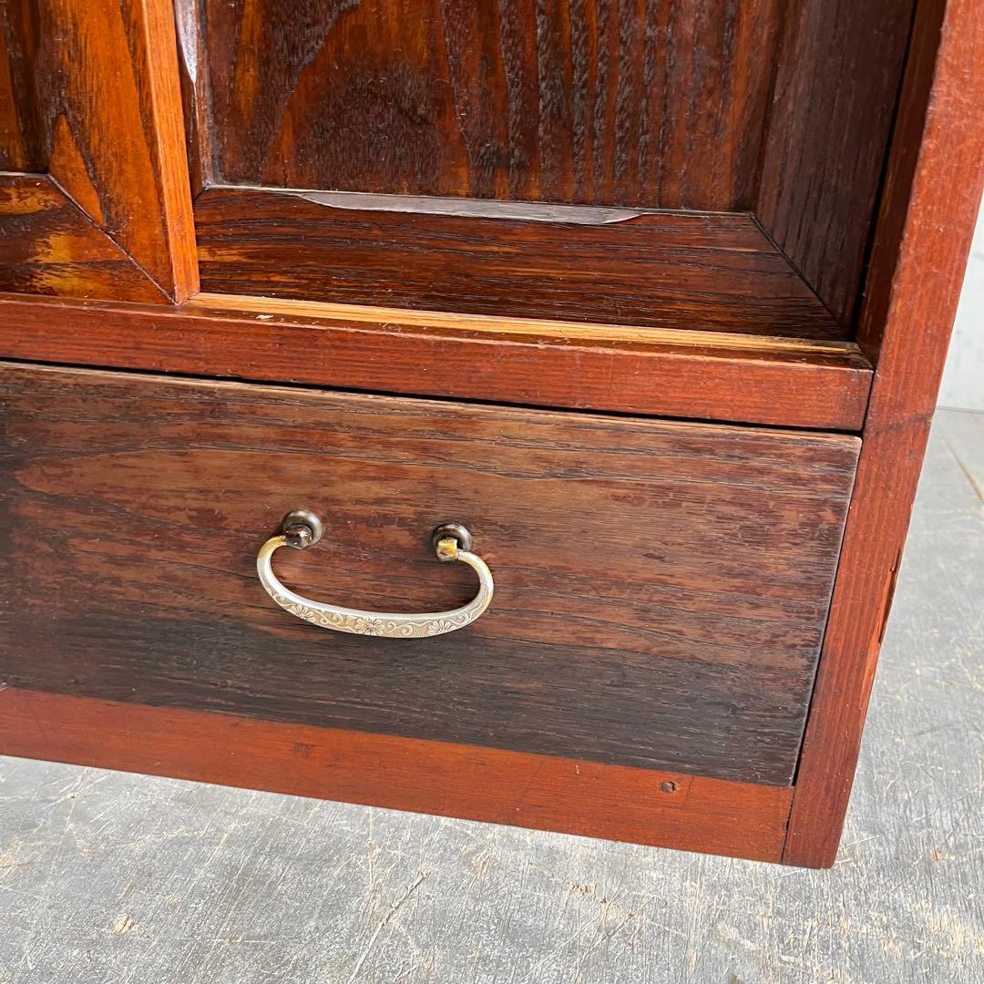 アンティーク チェスト 箪笥 ローボード テレビ台 無垢材 昭和レトロ z534