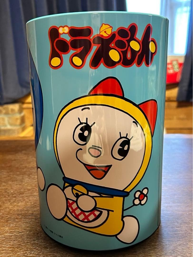 【非売品】ドラえもん　ペール缶　ゴミ箱　ブリキ缶　レア レトロ　限定