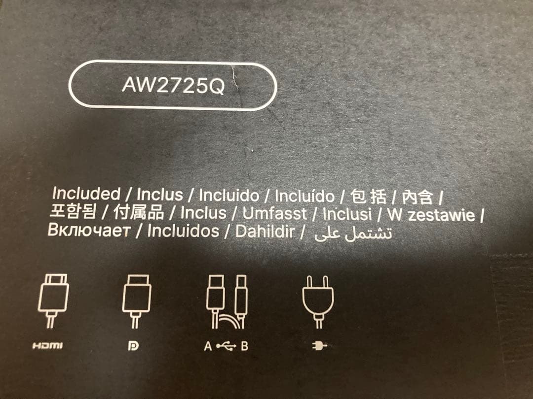 AW2725Q 26.7インチ 有機EL Alienware ゲーミングモニター