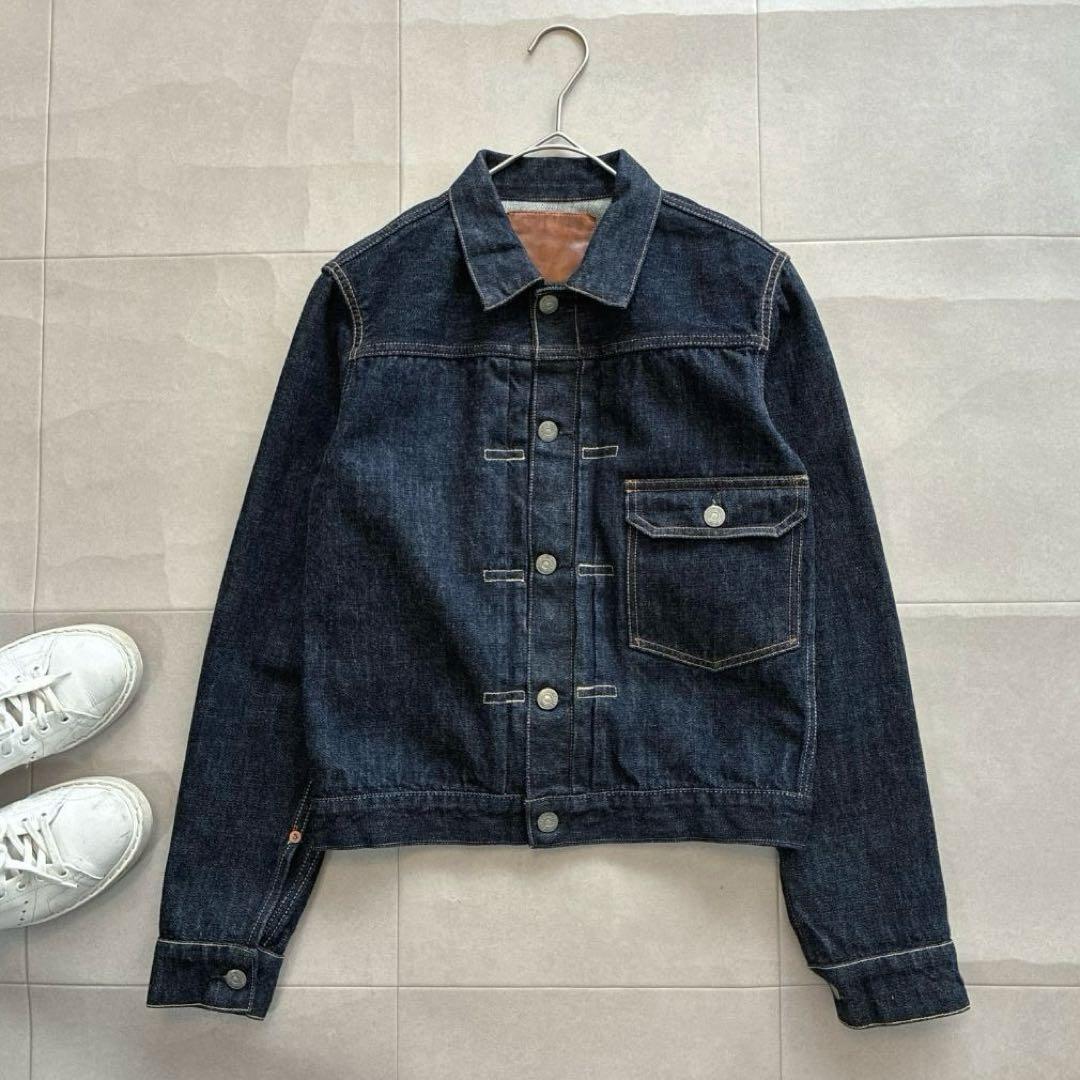 美品 LENO リノ 1stタイプ デニムジャケットGジャン 濃紺 03 sc5