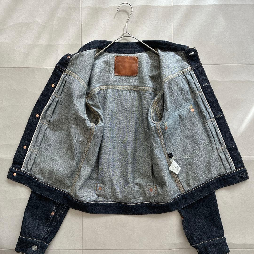 美品 LENO リノ 1stタイプ デニムジャケットGジャン 濃紺 03 sc5