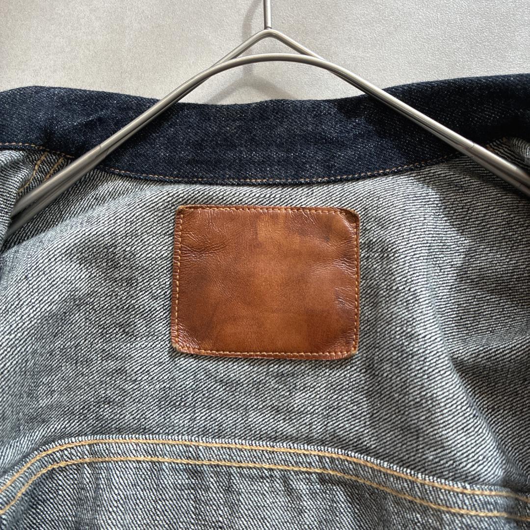 美品 LENO リノ 1stタイプ デニムジャケットGジャン 濃紺 03 sc5