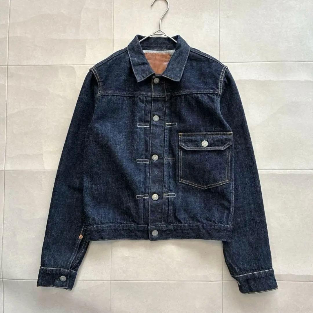 美品 LENO リノ 1stタイプ デニムジャケットGジャン 濃紺 03 sc5