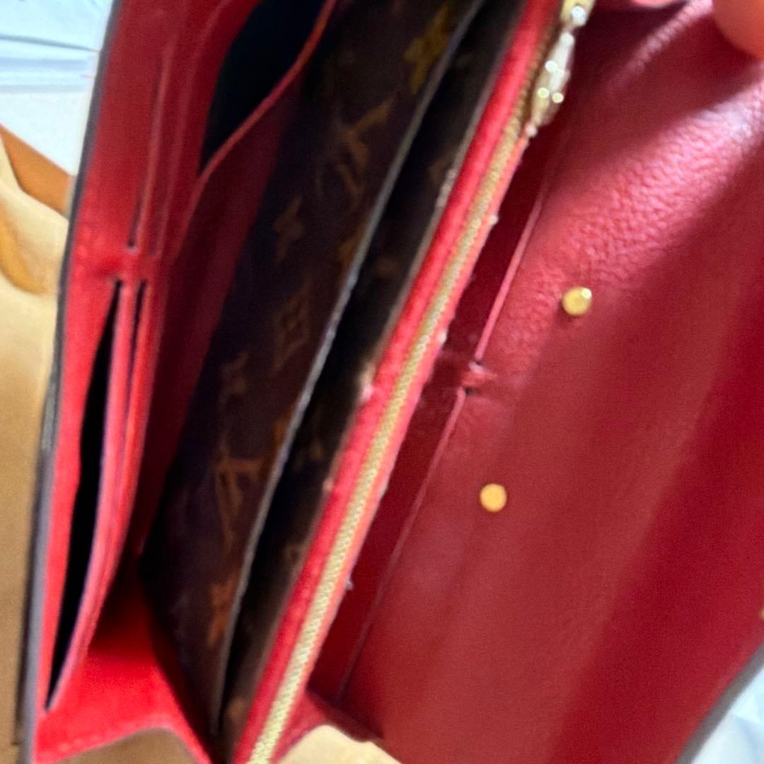 Louis Vuitton 長財布　レッド