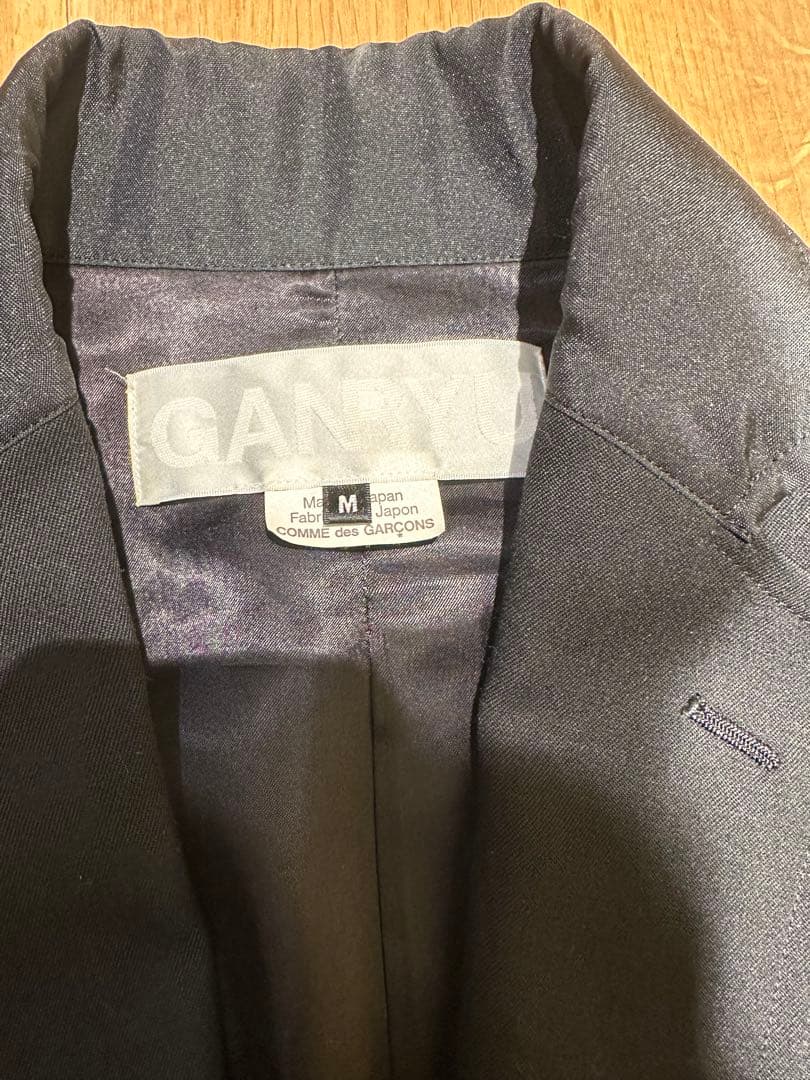 GANRYUガンリュウ 異素材MIXテーラードコーチジャケット　ギャルソン