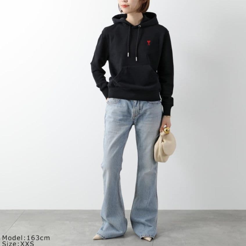 ​【国内正規品】Ami Paris アミパリス パーカー 黒 XXS 美品