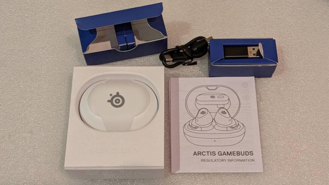未使用 ホワイト スティールシリーズ ARCTIS GAMEBUDS