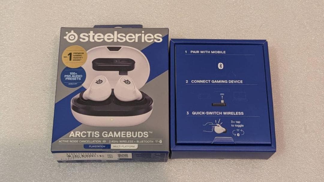 未使用 ホワイト スティールシリーズ ARCTIS GAMEBUDS