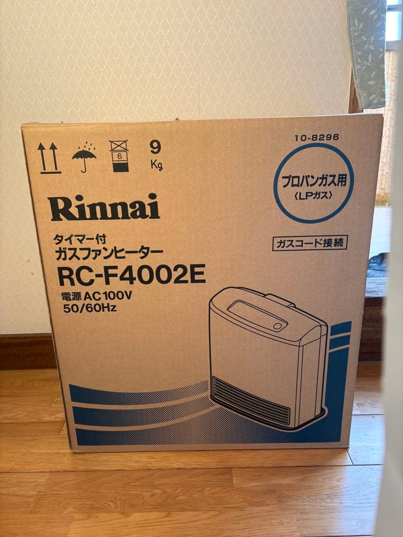 ほぼ未使用　Rinnai ガスファンヒーター RC-F4002E