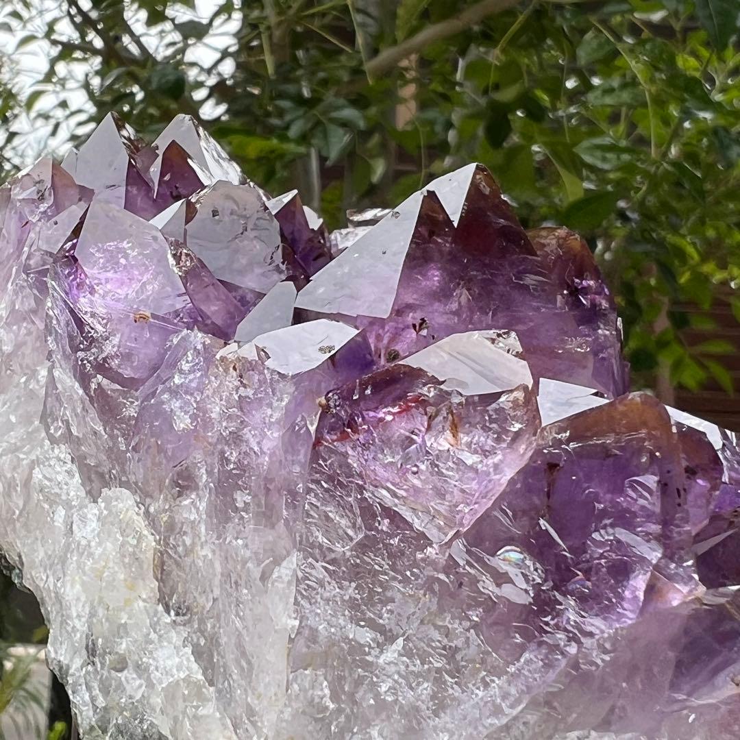 ✳️超希少‼️紫水晶とレッドの煌めき✨レッドファントム アメジストクラスター 天然石