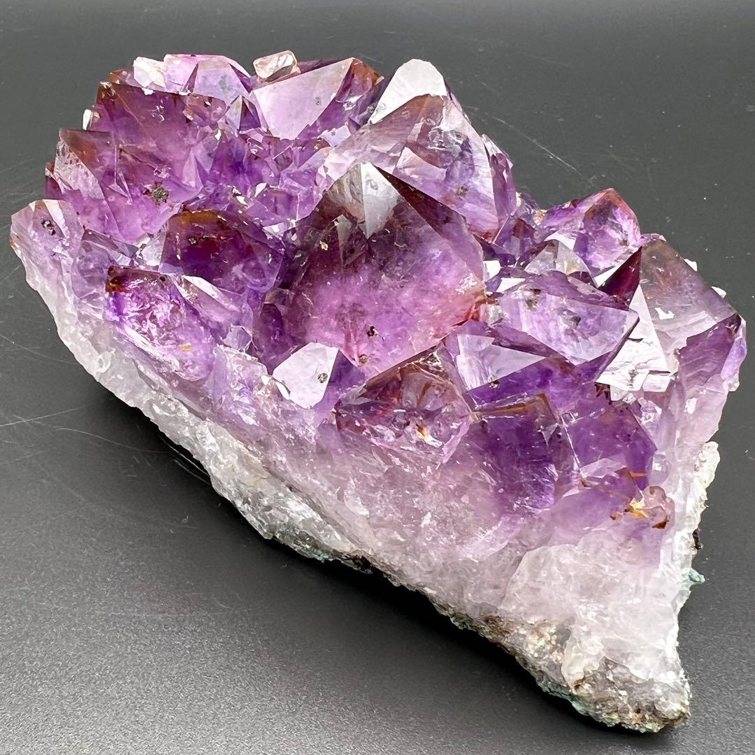 ✳️超希少‼️紫水晶とレッドの煌めき✨レッドファントム アメジストクラスター 天然石
