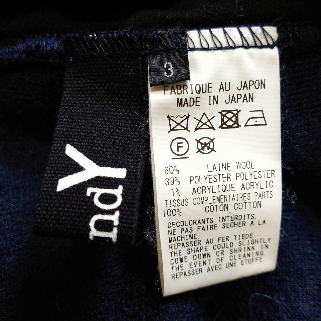 極美品♪サイズ3・L 22AW グラウンドワイ ウール ハイネックケープ