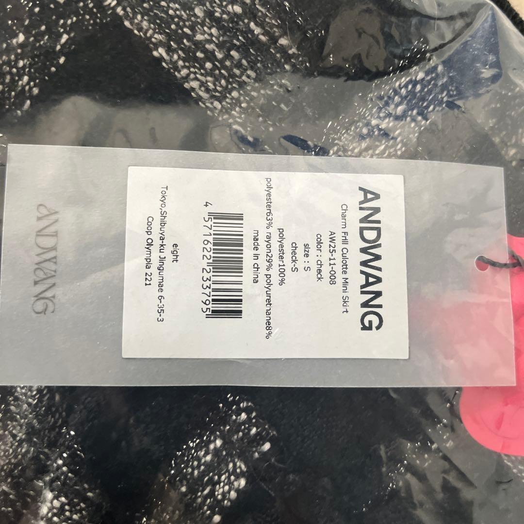 スカート ANDWANG Charm Frill Culotte Mini Skirt s