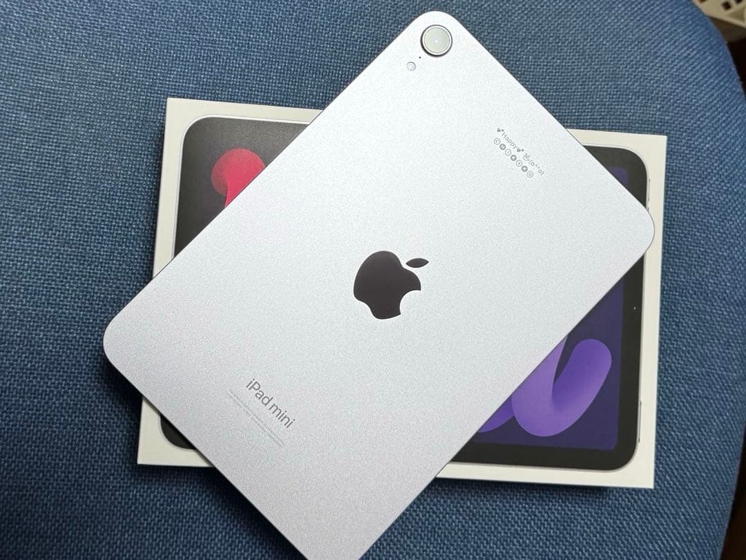 Apple iPad mini パープル　刻印あり