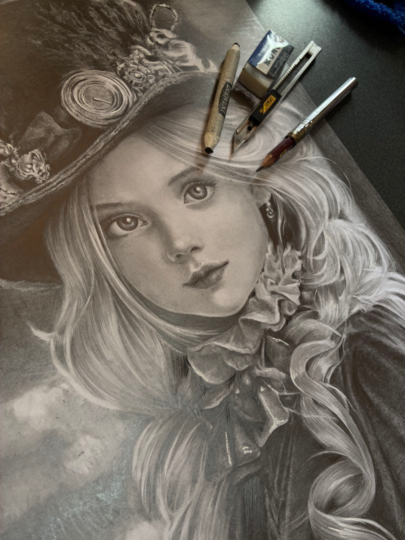 手描きイラストA3