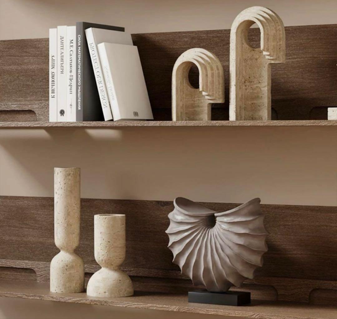 貝殻形状の立体オブジェzara boconcept ikeaホテルライク