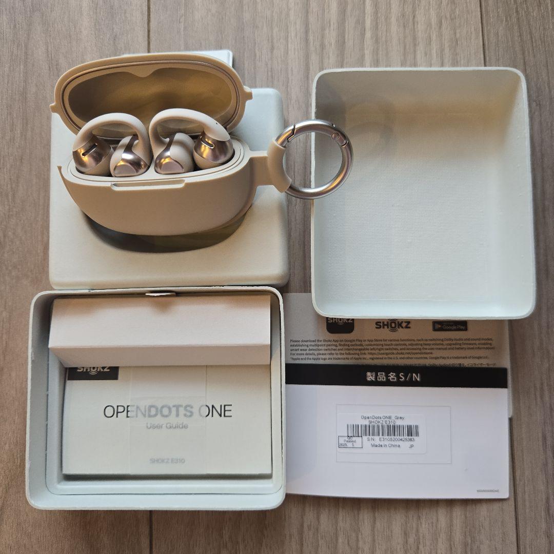 【保証書付】SHOKZ OPENDOTS ONE ワイヤレスイヤホン ケース付