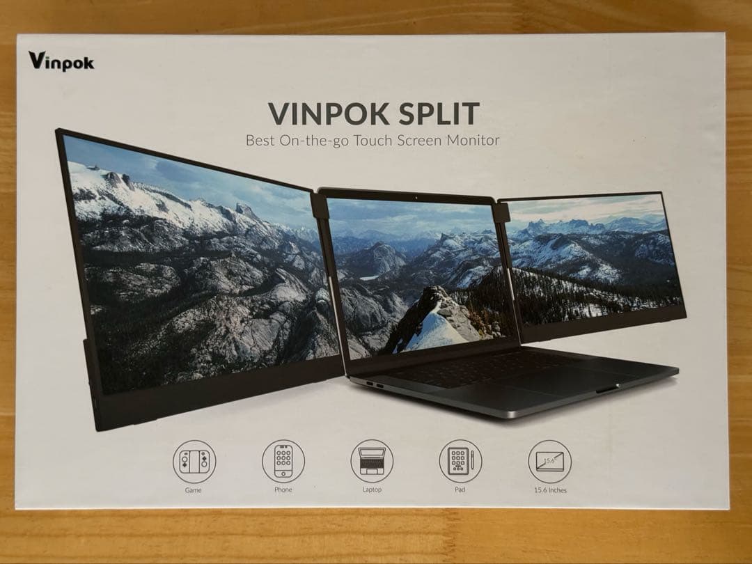 美品 モバイルモニター 15.6インチ Vinpok Split