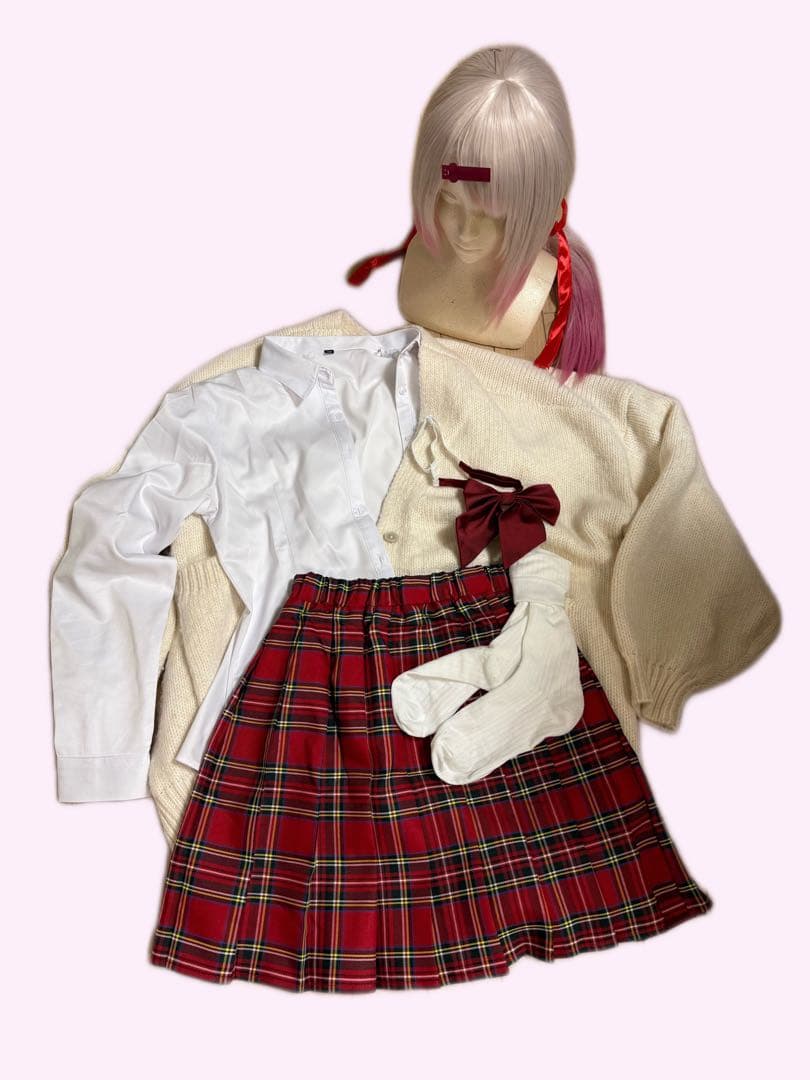 【値下げ中】【即購入可】椎名唯華 コスプレ衣装Mサイズ5点 セット済ウィッグ付き