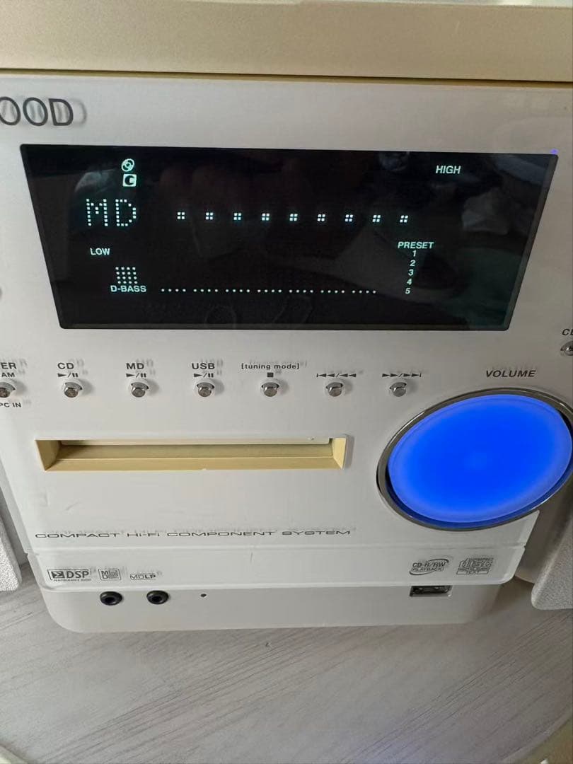 KENWOOD NDL-100MD CD/MD/USBミニコンポ ホワイト