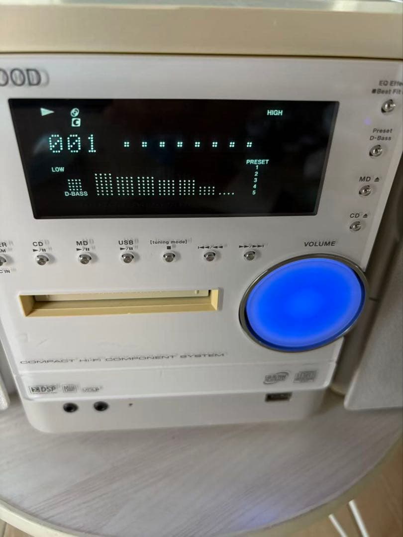 KENWOOD NDL-100MD CD/MD/USBミニコンポ ホワイト