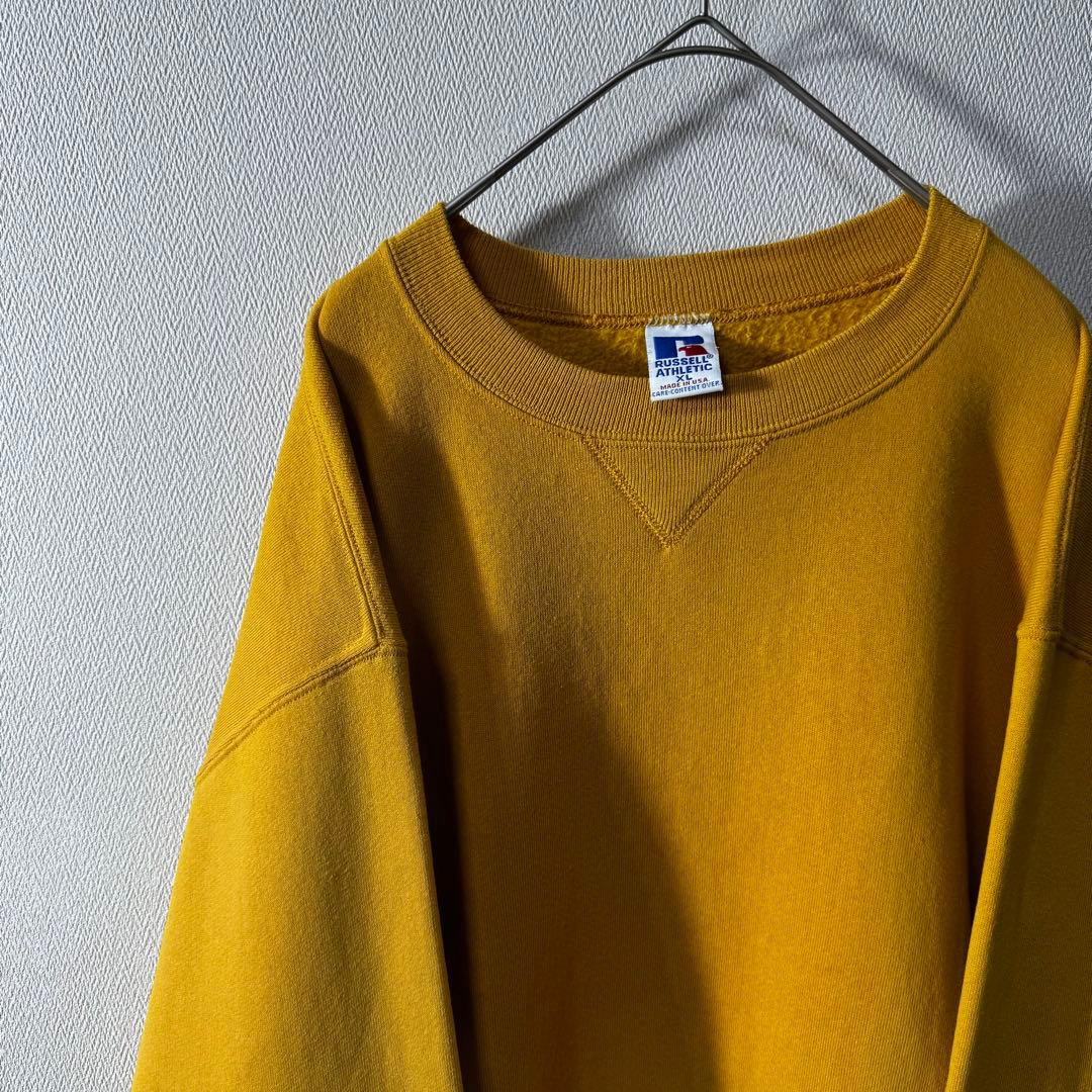 ひ*ぃ様 激レアカラー‼️90s USA製 RUSSELL PLAIN 無地 プ